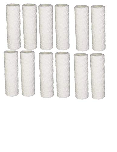 12-pack whole house basic water filter cartridges, 12,000-gallon capacity, compatible with CW-MF systems