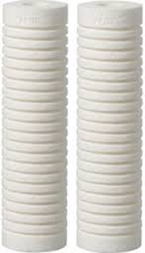 2-pack grooved water filters for standard whole house systems, compatible with 3M 3WH-STD-S01H