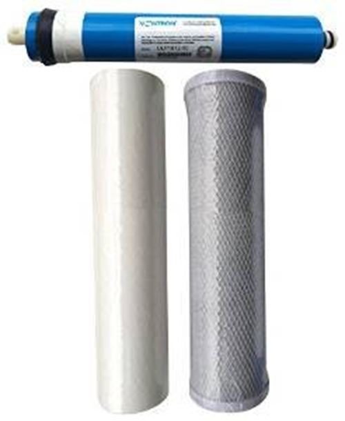 3-stage replacement filter and membrane set, 24 GPD, compatible with REO-Pure, Pentek EPM-10, P5, and GE systems