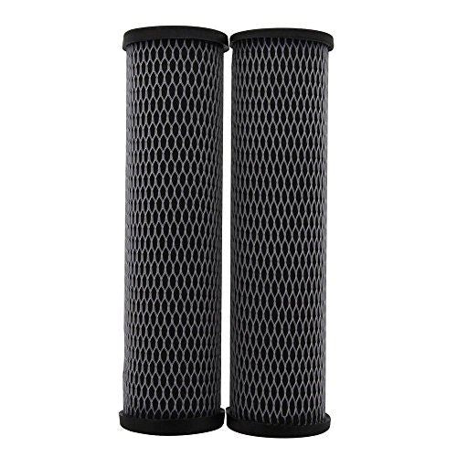 2-pack carbon-wrapped whole house water filter cartridges, compatible with Omni TO1-SS systems
