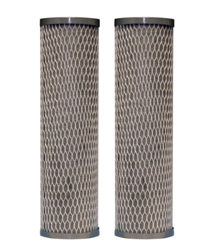 2-pack universal whole house carbon wrap filter cartridges, compatible with DuPont WFPFC8002