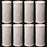 8-pack Big Blue CTO carbon block water filter cartridges, 4.5 x 10 inches, for whole house systems