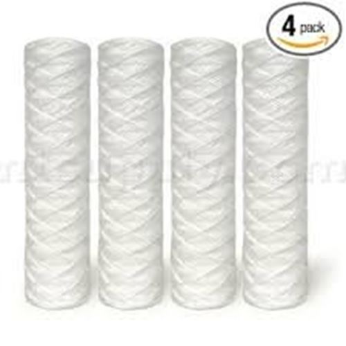 String-wound sediment water filter, 5 micron, compatible with Whirlpool WHKF-WHSW
