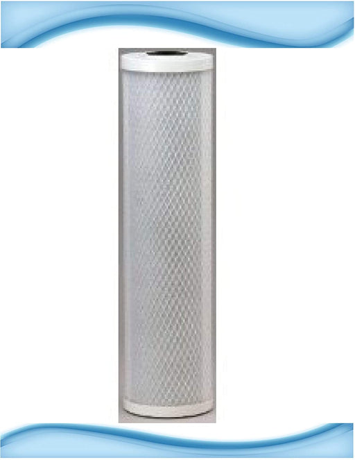 Carbon sediment water filter cartridge, 70 micron, 20 x 4.5 inches, white, compatible with RFC20-BB whole house systems