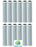 12-pack coconut shell carbon block water filters, 20 x 2.5 inches, 5 micron