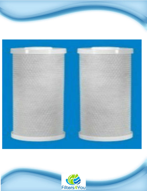 2-pack 10-inch Big Blue water filters, compatible with Pentek GAC-BB systems