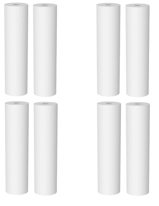 8-pack Big Blue gradient density sediment water filters, 5 micron, 4.5 x 20 inches, compatible with DGD-5005-20