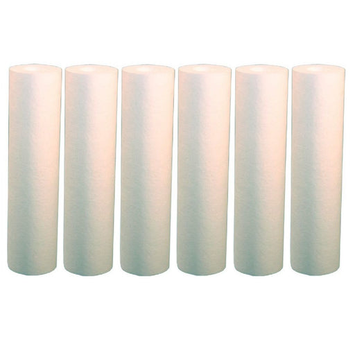 6-pack whole house sediment water filters, 5 micron, 20 inches, compatible with Pentek DGD-5005-20