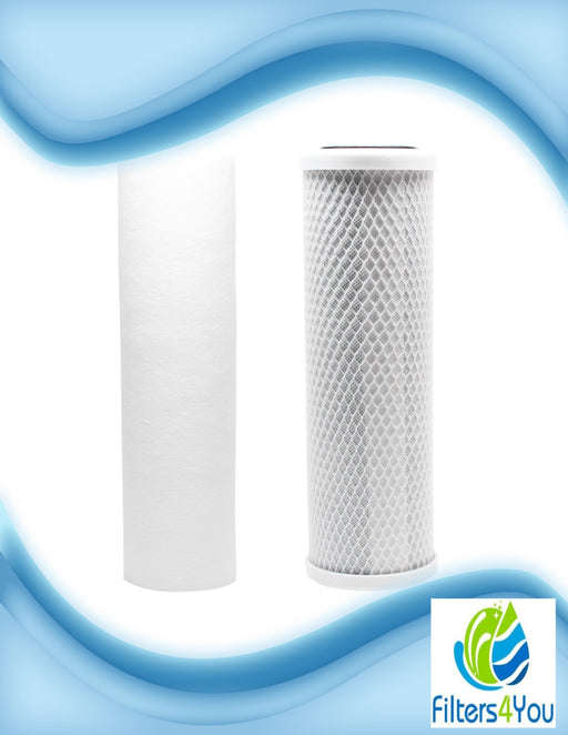 Replacement filter set, compatible with FXSVC, FXSLC, and Pentek P-250 whole house filter systems